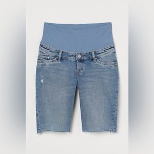 H&M MAMA Maternity Denim Bermuda Shorts
